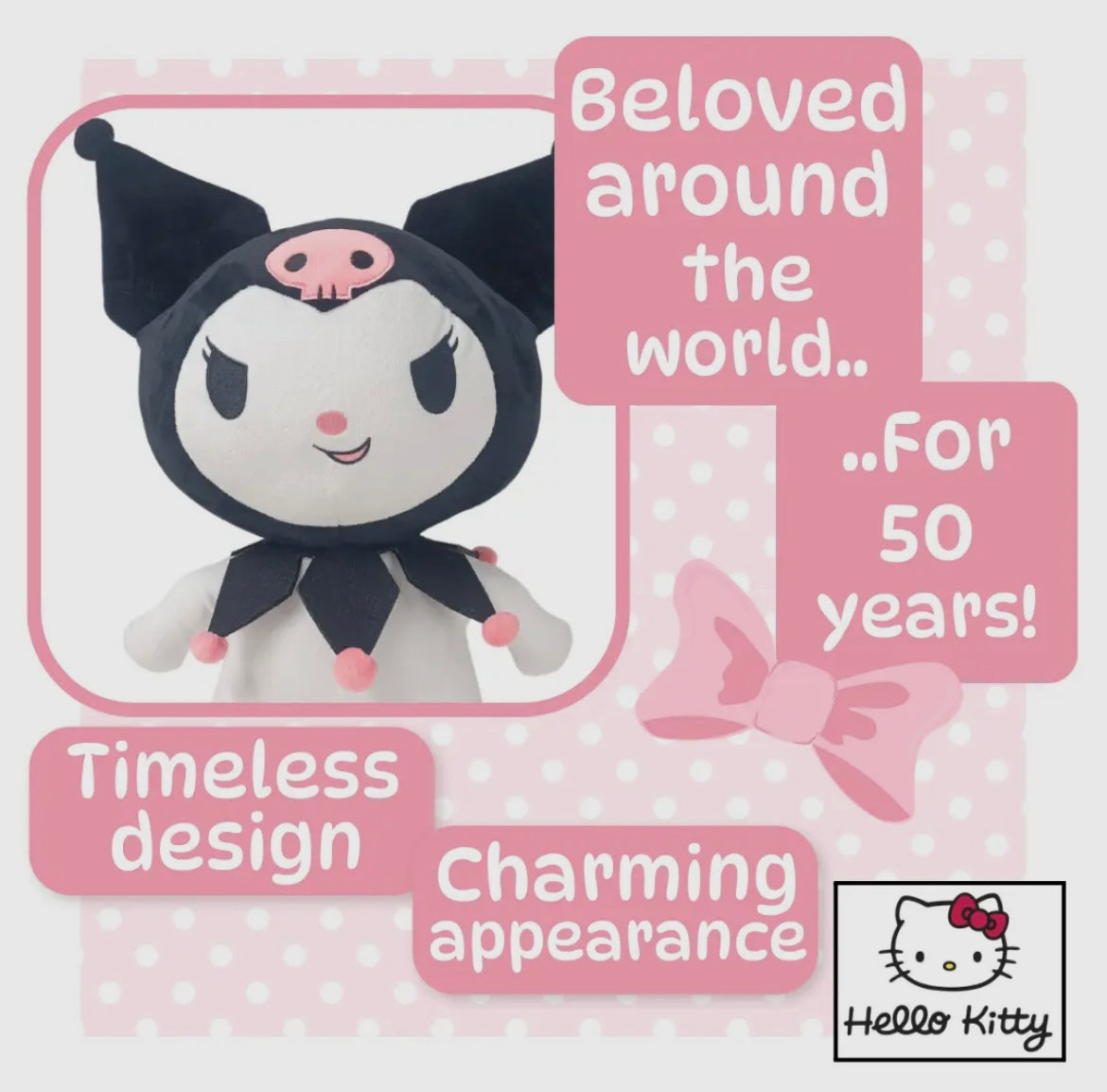 Kuromi Giant Plush - 45cm