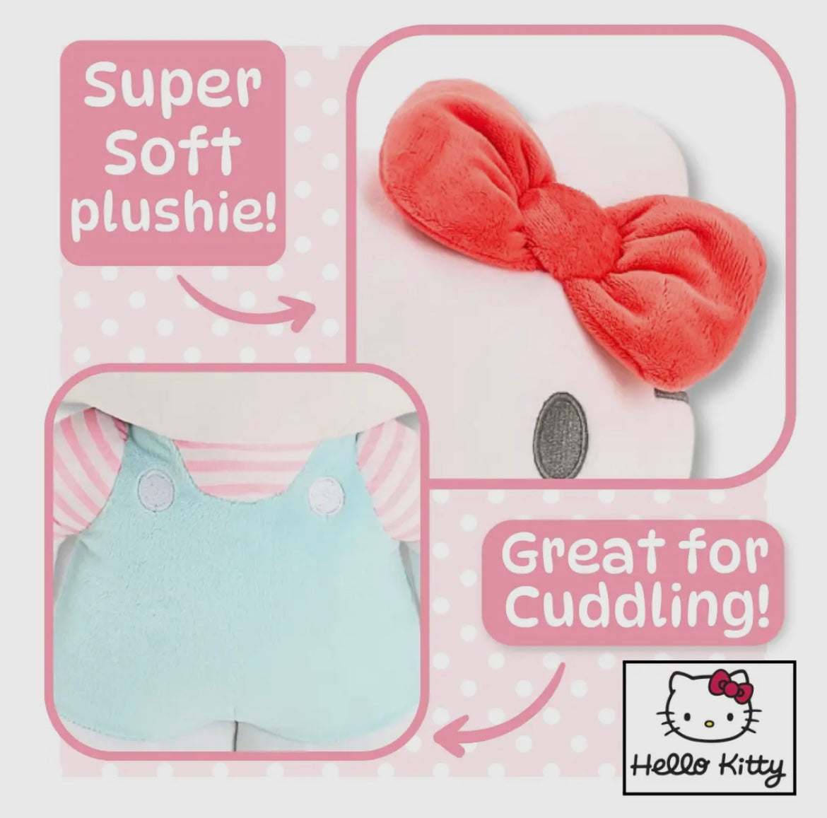 Hello Kitty Giant Plush 50cm - Sky Blue Dress