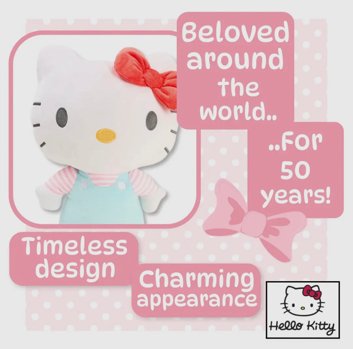 Hello Kitty Giant Plush 50cm - Sky Blue Dress