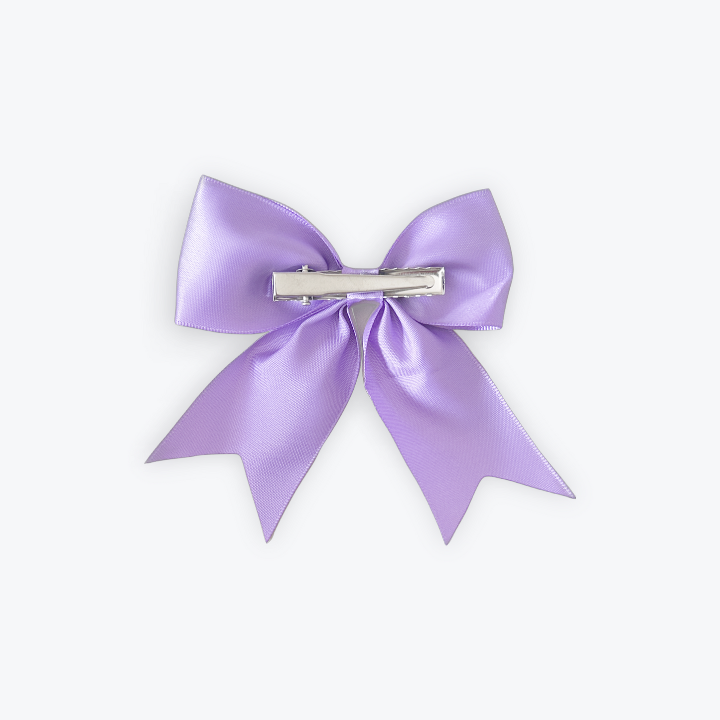 Purple Satin Hair Slide Bow