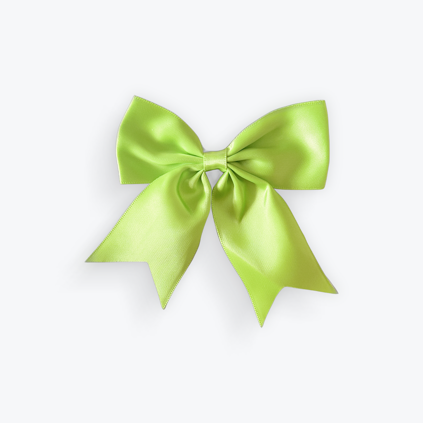 Lime Green Satin Hair Slide Bow