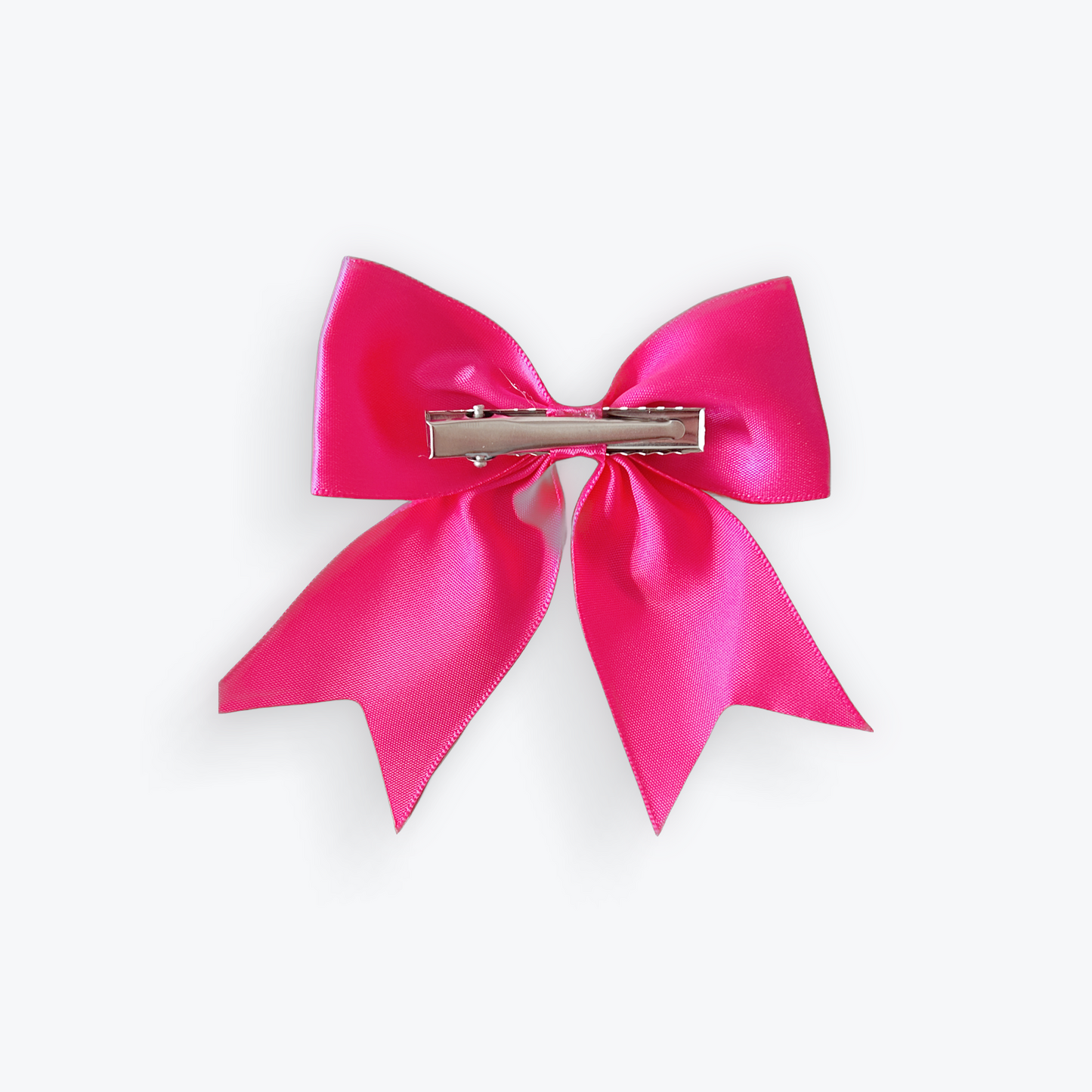 Fuschia Satin Hair Slide Bow