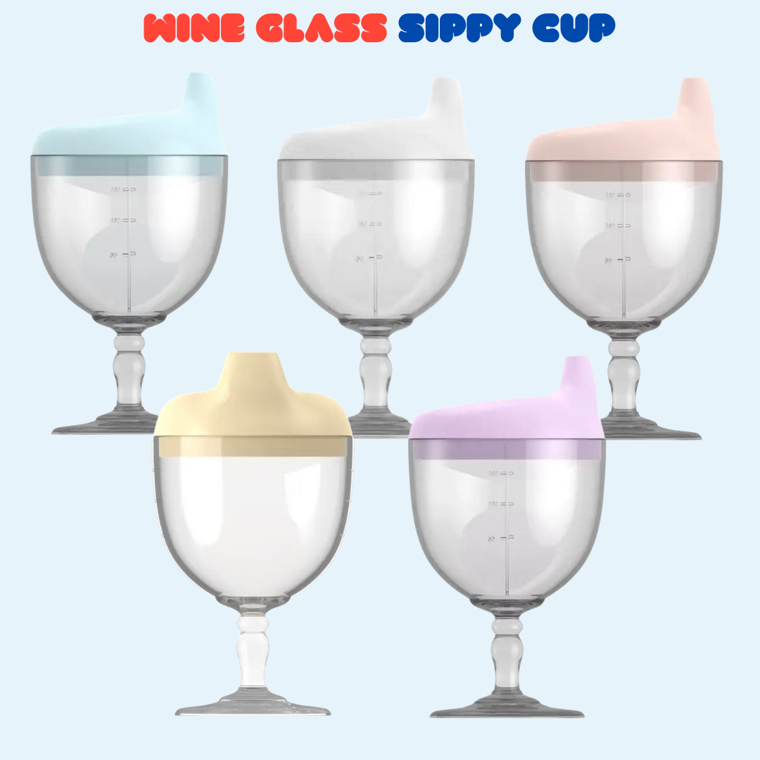 Wine Glass Sippy Cup