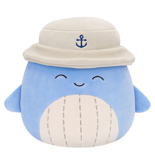 Squishmallows 7.5” Plush - Samir Whale Shark in Bucket Hat