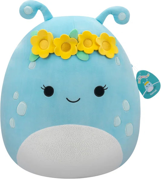 Squishmallows 16” Plush - NatNat the Pastel Blue Alien