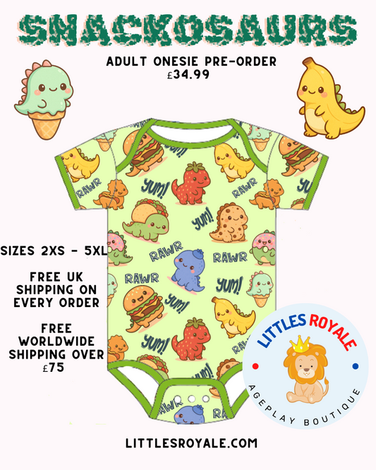 Pre-Order Snackosaurs Onesie