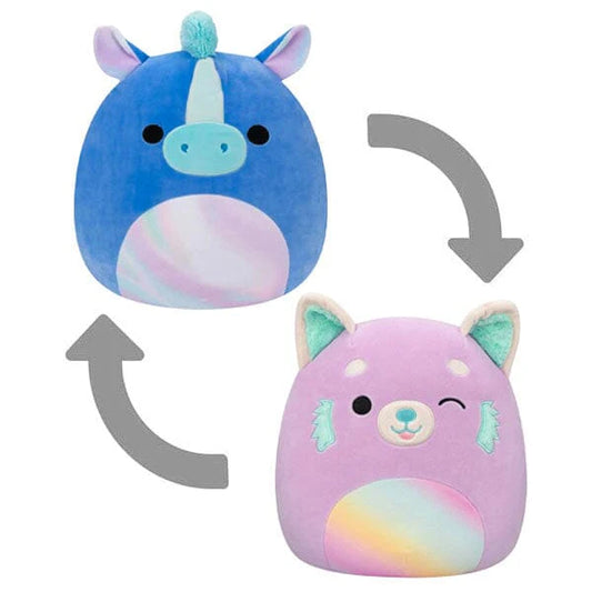 Squishmallows Flip-a-Mallow 5” Plush Toy - Lexis Red Panda & Romano Hippopotamus