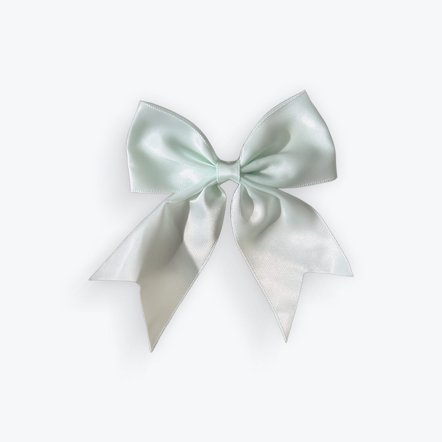 Pastel Mint Satin Hair Slide Bow