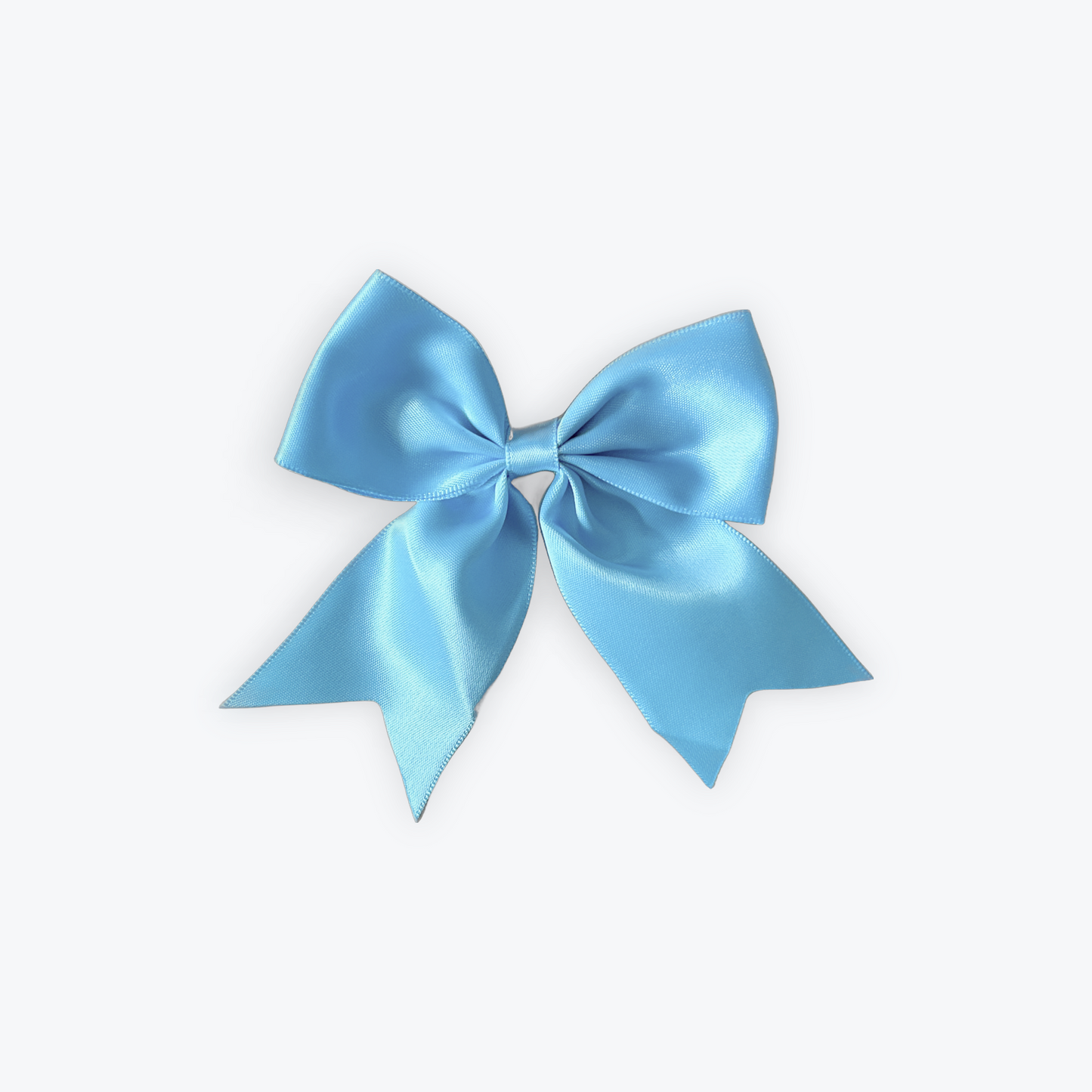 Teal Satin Hair Slide Bow