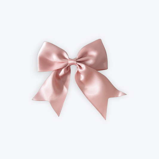 Ballerina Pink Satin Hair Slide Bow